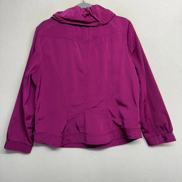 Chico's Zenergy Size 2 / US M Jacket Pink Wire Collar - Picture 2 of 6